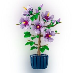 LEGO Botanicals Hibiscus Flower Building Set 10372, 660 Pieces